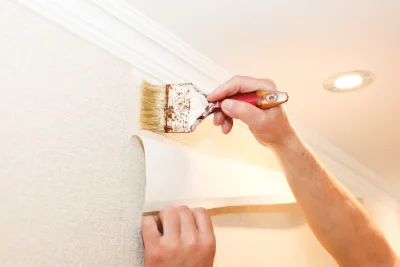 Pose de papier peint à Bedous — revêtements muraux et toiles de verre